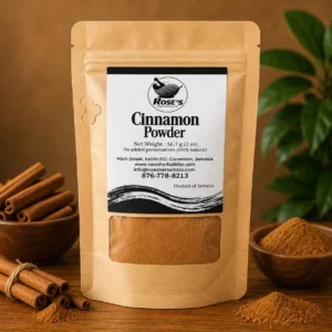 Rose's Herbal Bliss Cinnamon Powder 2oz, natural Jamaican product