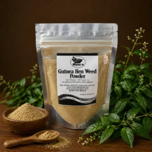 Rose's Herbal Bliss Guinea Hen Weed Powder 2oz, natural Jamaican product