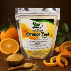 Rose's Herbal Bliss Orange Peel Powder 2oz, natural Jamaican product