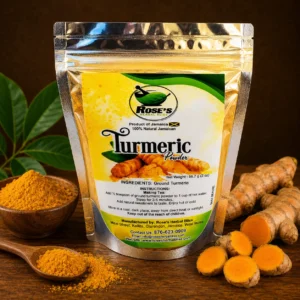 Rose's Herbal Bliss Turmeric Powder 2oz, natural Jamaican product